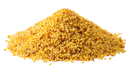 Mustard Seeds Pile, isolated on transparent background