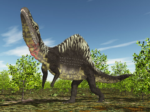Archosaurier Arizonasaurus in einer Landschaft
