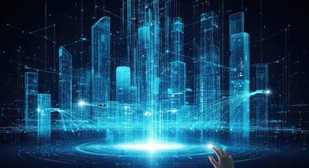 Experience the future with this stunning digital city, showcasing advanced technology and innovative urban planning for a vibrant, connected world with smart solutions