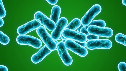 Abstract microscopic cells in green digital environment - Powered by Adobe