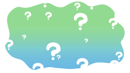 はてなマークの背景