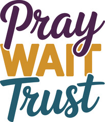 Motivational faith message typography design spiritual quote vector background