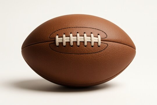 3D Rugby Ball Isolated – Sports Equipment, White Background Mockup