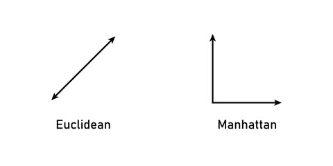 Euclidean and Manhattan Distance in Mathematics.