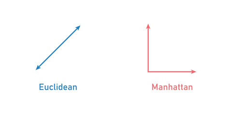 Euclidean and Manhattan Distance in Mathematics.