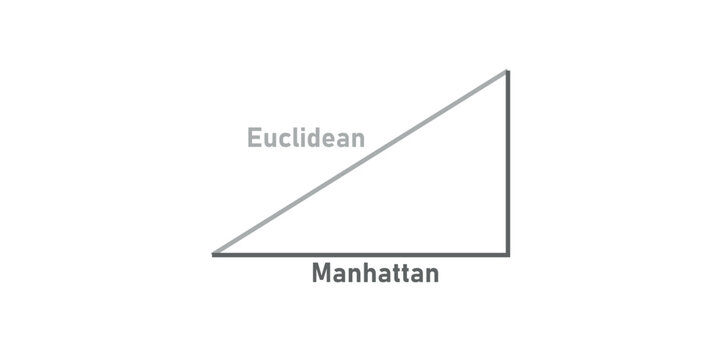 Euclidean and Manhattan Distance in Mathematics.