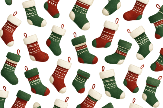 Christmas stockings. Christmas. Winter holidays. New Year.