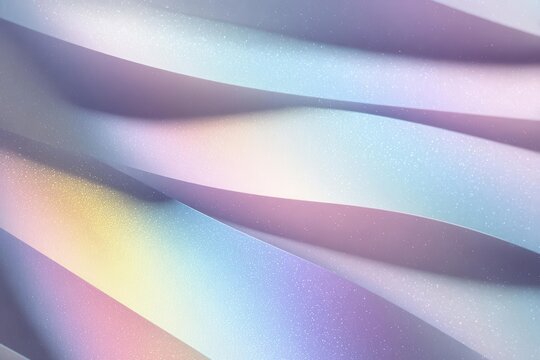 Abstract Pastel Ribbons with Sparkling Texture Background - Powered by Adobe
