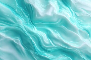 Obraz premium Abstract Turquoise Waves Seamless Water Texture Background