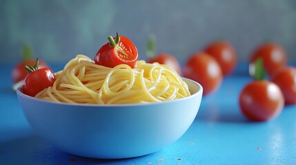 Delicious Capellini Pasta and Fresh Tomatoes