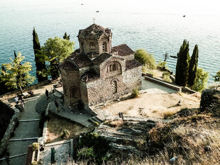 Monastery of St. John at Kaneo, Ochrid, Macedonia.