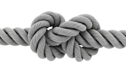 A Tightly Knotted Rope Isolated Transparent PNG