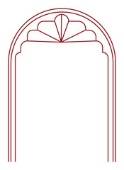 Sophisticated geometric frame design, perfect for invitations, posters, and artistic projects.