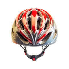 Modern Bicycle Helmet with Air Vents PNG on Transparent Background.