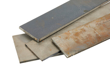 rustic old metal pieces isolated on white or transparent png