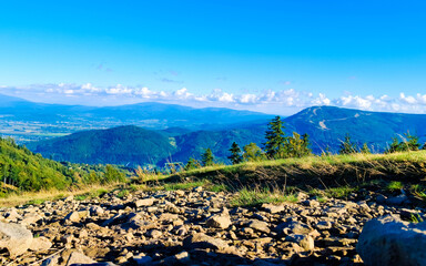 Beskides Mountains in Poland.