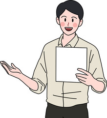 man giving a presentation