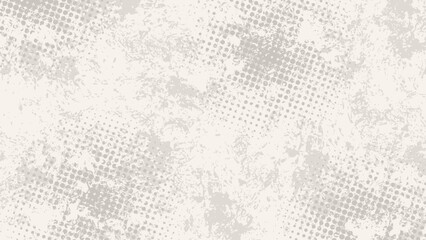 A grunge background of light gray-brown that looks old and stained and has halftone dots as its composition.