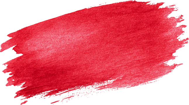 Red paint brush stroke, textured watercolor splash, abstract art, vibrant, creative energy