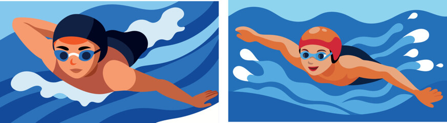 ocean wave illustration, sea water design, abstract blue wave art, ocean pattern vector, beach background artwork, marine water wallpaper, summer sea texture, blue ocean abstract, aquatic motion desig