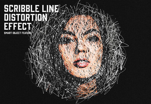Scribble Line Distortion Effect
