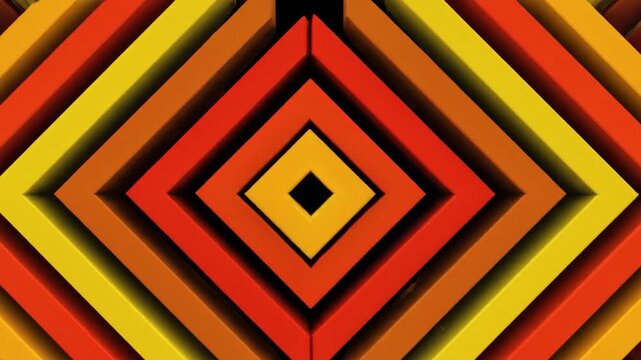 Geometric Echo Warm Tones on Black.