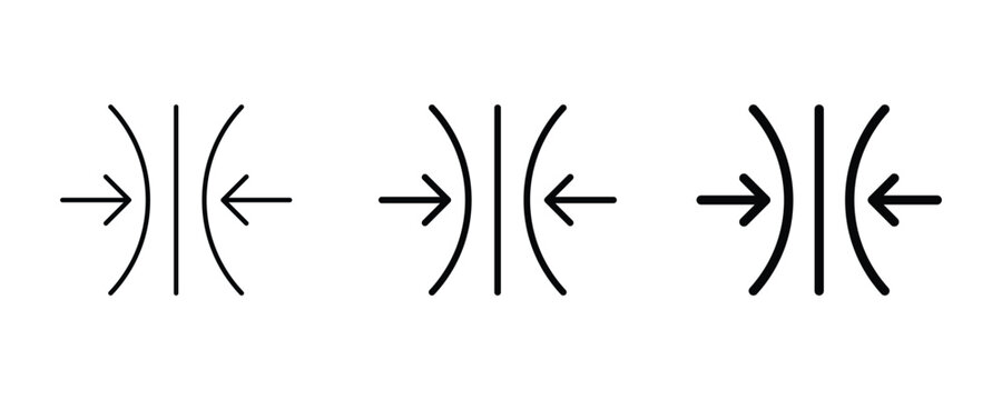Elastic icon. Efficient compress icon. Resilience icon. Vector illustration