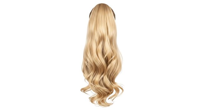 Blonde Ponytail Extension - Wavy Hairpiece for Instant Style and Volume.