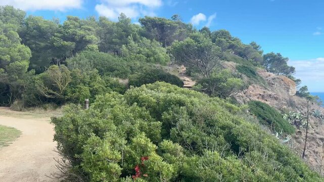 Paisaje espectacular en 4k de un pueblo pesquero de la Costa Brava para usar en tus proyectos. 
