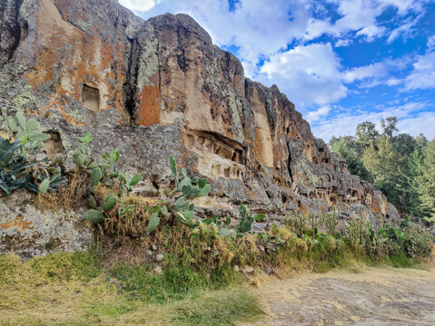 Ventanillas de otuzco necropolis ancient burial site peru