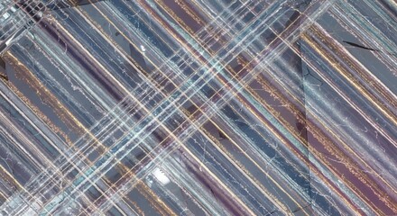 Abstract blobs with horizontal stripes ar