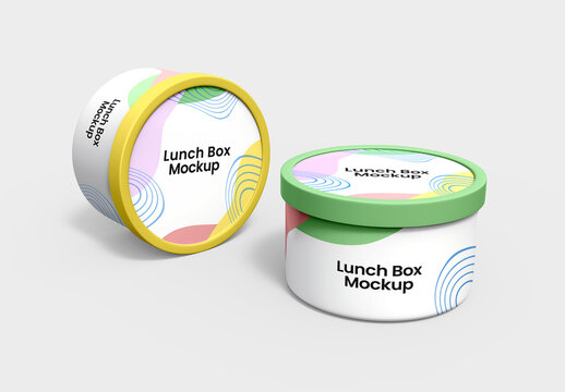 Lunch Box Packaging Mockup