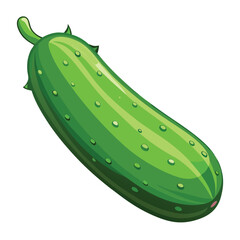 a cucumber in white background