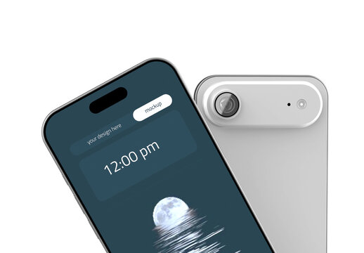 Realistic Mobile Phone Mockup Set