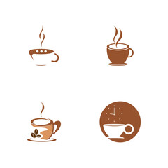 Geometric Coffee Break Logo Concept