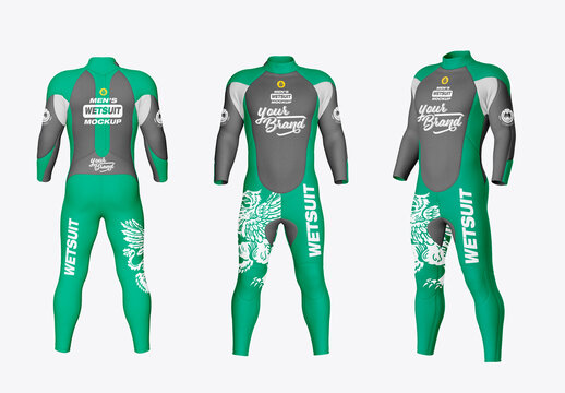 Mens Wetsuit Mockup