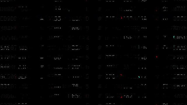 Abstract dynamic animation of digital noise with glitch and distortion effects, 4K digital animation - Powered by Adobe