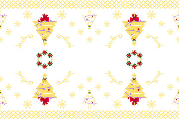 seamless christmas pattern with trees, stars,snowflakes. Xmas wallpapers,design illustration for woven textile printing,card,picture books, Gift wrapping paper,New Year's vector of a party background