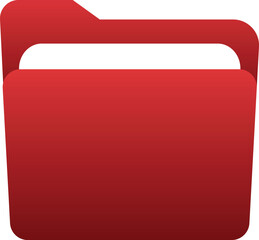 Folder Icon – Simple File Folder Symbol for Data Storage, Documents, and Computer Interface Design