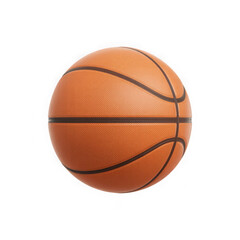 Fototapeta premium A closeup studio shot of a basketball isolated on a transparent background