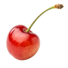 A whole cedar bay cherry fruit isolated on a transparent background