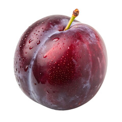 A whole davidson plum fruit isolated on a transparent background
