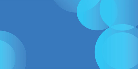 Abstract blue circle background, blue gradient abstract geometric background