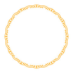 Elegant circular frame with intricate celtic and viking designs, perfect for nordic-themed projects and decor.