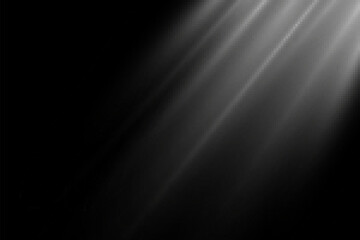 Abstract glowing rays of light on black background. 