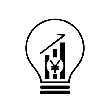 電気代や光熱費の高騰をイメージしたアイコン