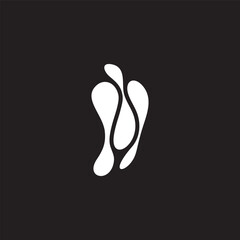 bowling pin abstract motion curves logo vector