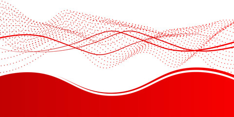 red wave background, red wave angle shape for elements, red graphic line ribbon, red curved line. abstract background