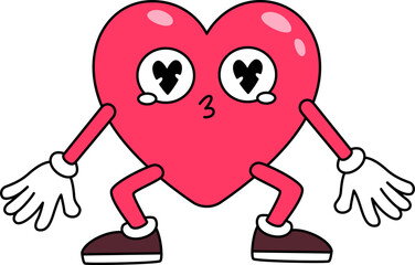 Heart Mascot Shrugging