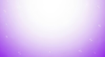Obraz premium Purple and white gradient background with percent signs. Abstract texture for marketing material, sale promotion or discount offer concept.